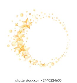Vector illustration of golden stars and bright highlights