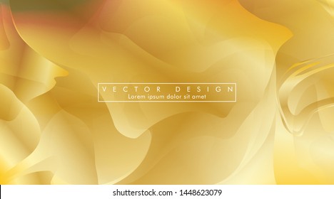 Vector illustration of golden yellow background Wave pattern and gradation. eps 10