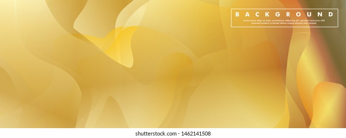 Vector illustration of golden yellow background Wave pattern and gradation. eps 10