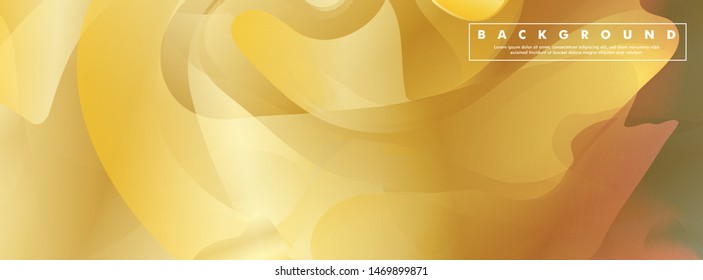 Vector illustration of golden yellow background Wave pattern and gradation. eps 10