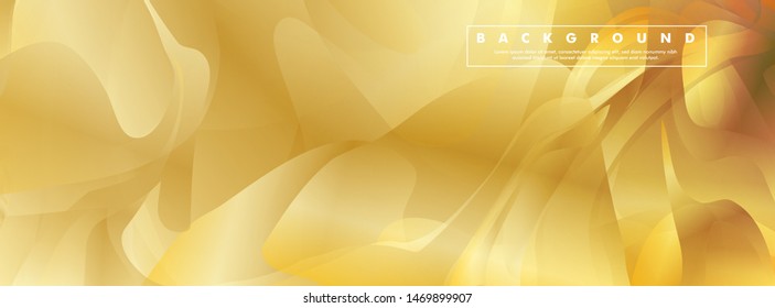 Vector illustration of golden yellow background Wave pattern and gradation. eps 10