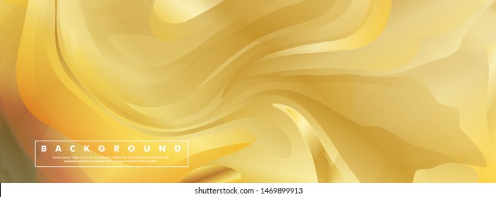 Vector illustration of golden yellow background Wave pattern and gradation. eps 10