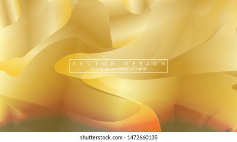 Vector illustration of golden yellow background Wave pattern and gradation. eps 10