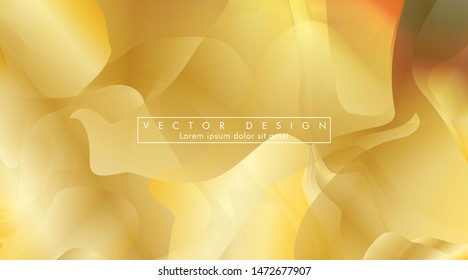 Vector illustration of golden yellow background Wave pattern and gradation. eps 10