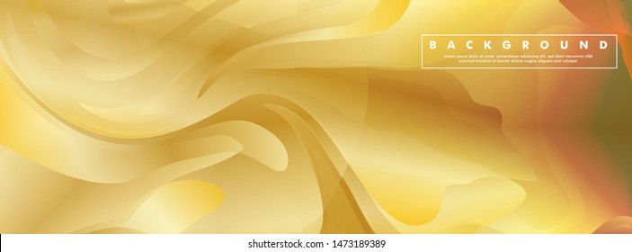 Vector illustration of golden yellow background Wave pattern and gradation. eps 10