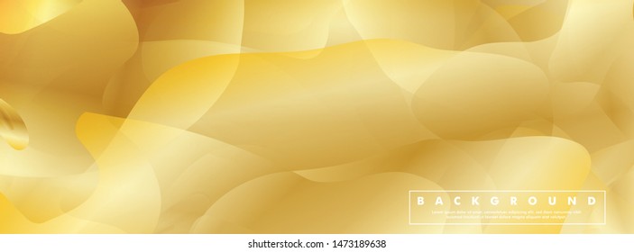 Vector illustration of golden yellow background Wave pattern and gradation. eps 10
