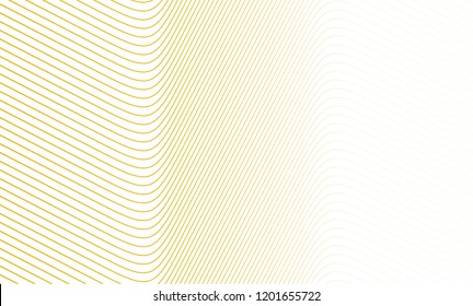 Vector Illustration of the golder pattern of lines abstract background. EPS10.