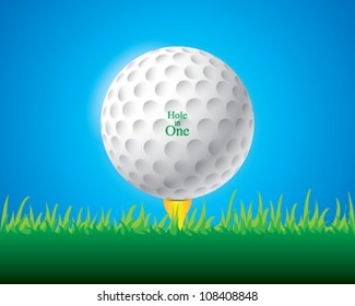 Vector illustration of golf ball