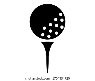 Vector illustration of golf ball . 