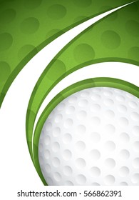 Vector Illustration Of A Golf Brochure