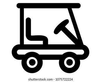 Vector illustration of a Golf Car