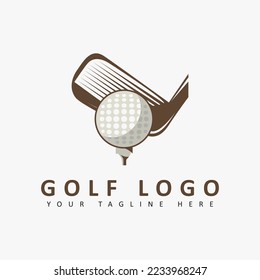vector illustration of golf club logo creative design.