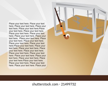 vector illustration of a golf driver and ball
