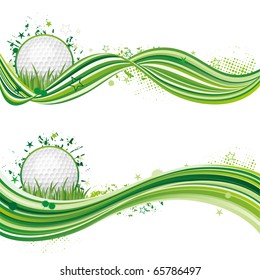 vector illustration of golf sport