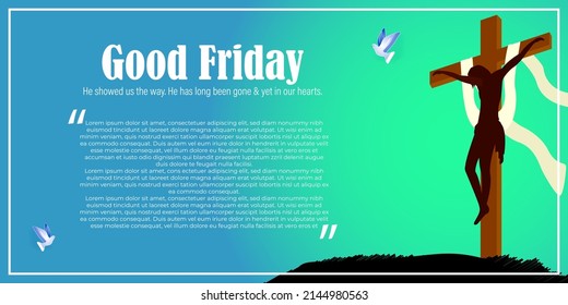 vector illustration for good Friday