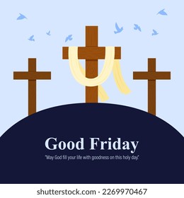 Vector illustration of Good Friday banner