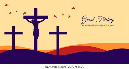 Vector illustration of Good Friday banner