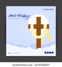 Vector illustration of Good Friday banner