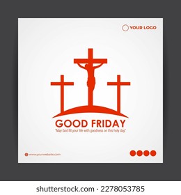 Vector illustration of Good Friday banner