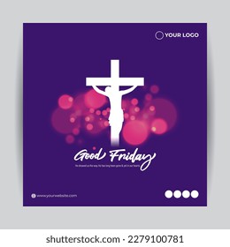 Vector illustration of Good Friday banner