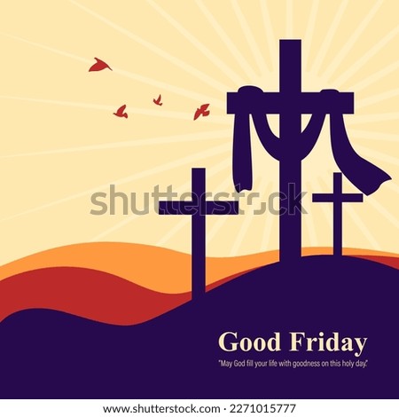Vector illustration of Good Friday banner