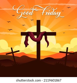 Vector Illustration of Good Friday Concept
