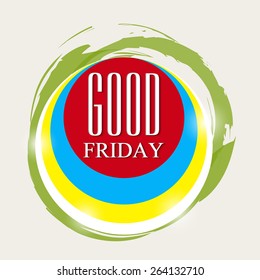 Vector illustration for Good Friday in gray background.
