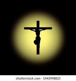 Ilustración vectorial del buen viernes. jesus christ.