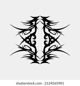 vector illustration of a good image for a cool male and female tattoo