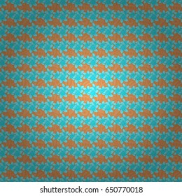 Vector illustration good for the interior design, printing, web and textile design. Seamless texture of floral ornament on a brown background. Optical illusion with plumeria flowers.