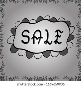 Vector illustration. Good for social media, email, print, ads design and promotional material. For sale web banners, posters. Illustration in white, black and gray colors.