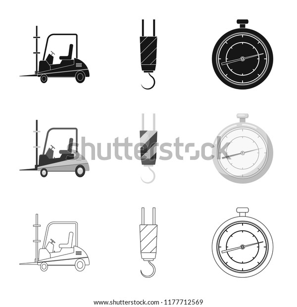 Vector illustration\
of goods and cargo icon. Collection of goods and warehouse stock\
vector illustration.