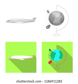 Vector illustration of goods and cargo logo. Collection of goods and warehouse stock vector illustration.