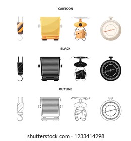 Vector illustration of goods and cargo logo. Collection of goods and warehouse stock symbol for web.