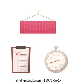 Vector illustration of goods and cargo symbol. Collection of goods and warehouse stock vector illustration.
