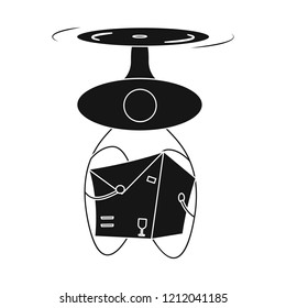 Vector illustration of goods and cargo symbol. Set of goods and warehouse stock vector illustration.