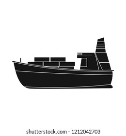 Vector illustration of goods and cargo symbol. Set of goods and warehouse stock symbol for web.