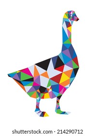 Vector illustration of goose