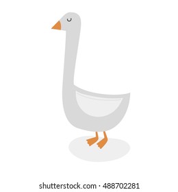 Vector illustration with goose