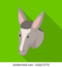 Vector illustration of goose and face  icon. Collection of goose and bird  stock symbol for web.
