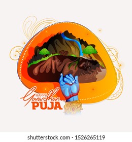  Vector Illustration of Goverdhan Puja as it is also known, is a Hindu festival