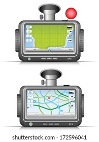 Vector illustration of GPS.