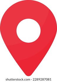 Vector illustration of a gps pointer. Maps and location. Location.