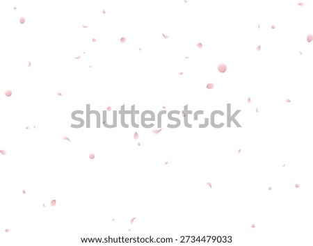 Vector illustration of Gradation petal cherry blossom storm