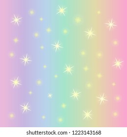 Vector illustration of gradient background with sparkles. Pastel color.  Trendy color backgrounduseful for invitations, scrapbook, Christmas card, poster, sticker, for 2019 New Year greeting card.