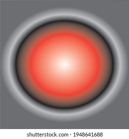 Vector illustration gradient between gray, black and red circles.