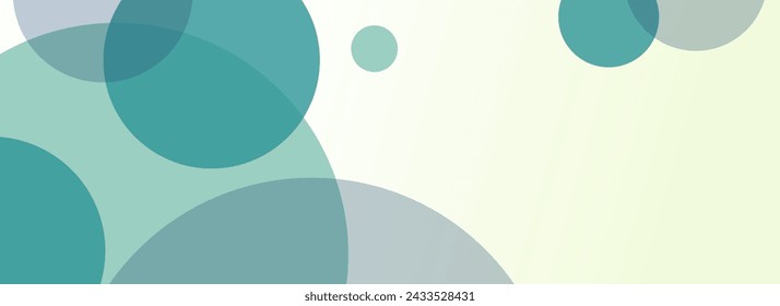 
Vector illustration of a gradient color background with randomly arranged bright green circles for a business banner