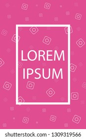Vector Illustration. Gradient colorful background in new social style. Abstract template. Social Media. EPS10