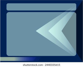 Ilustración vectorial. Formas geométricas degradadas sobre fondo azul oscuro claro. para powerpoint