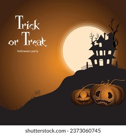 Vector illustration Gradient halloween background
